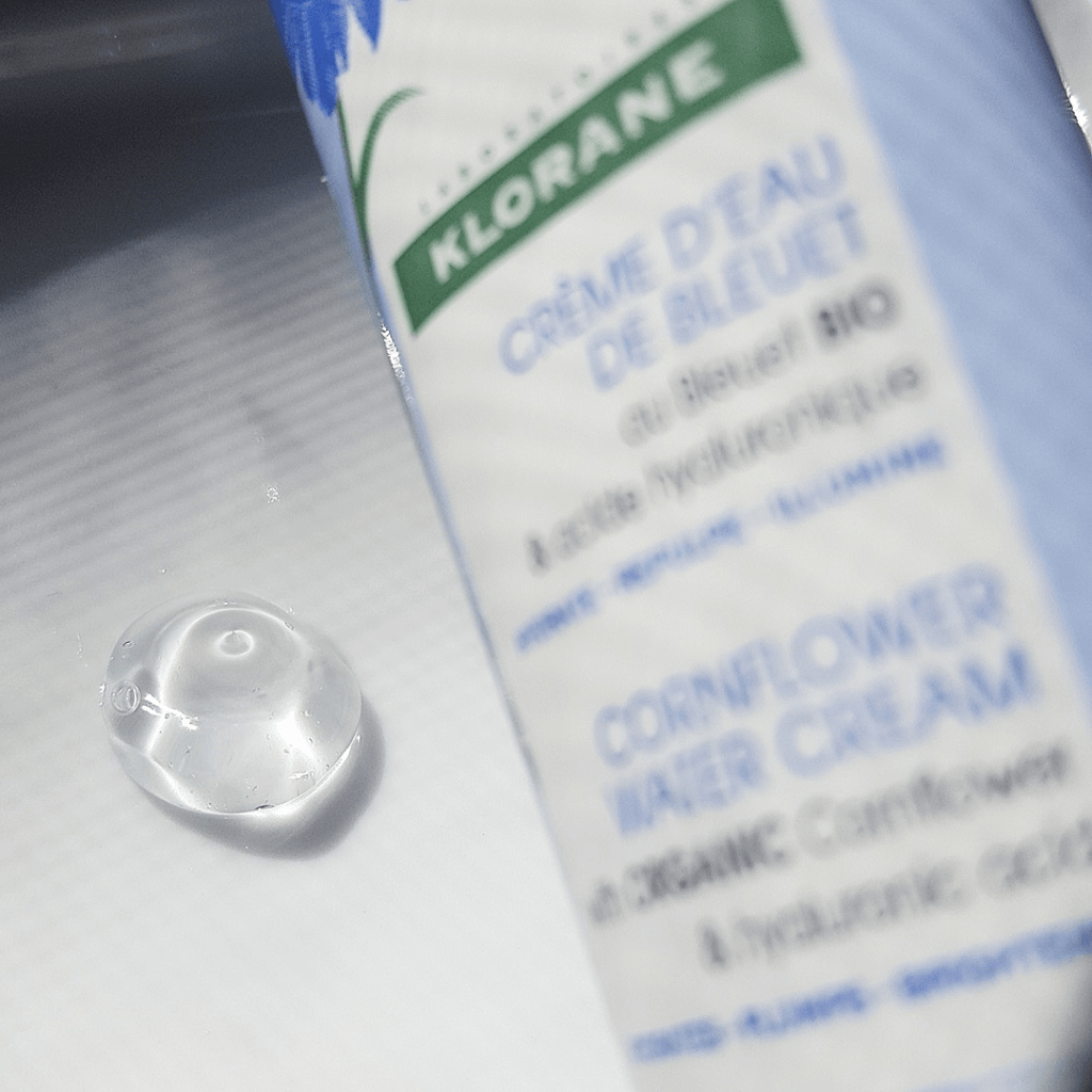 klorane water cream with organic cornflower