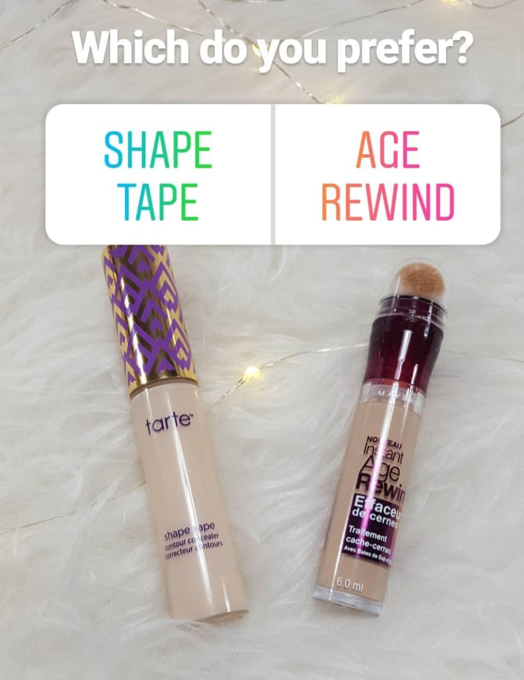 56/44 | Maybelline Age Rewind vs. Tarte Shape&nbsp;Tape